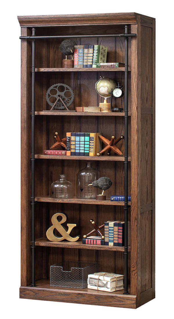 Avondale Weathered Oak Single Bookcase